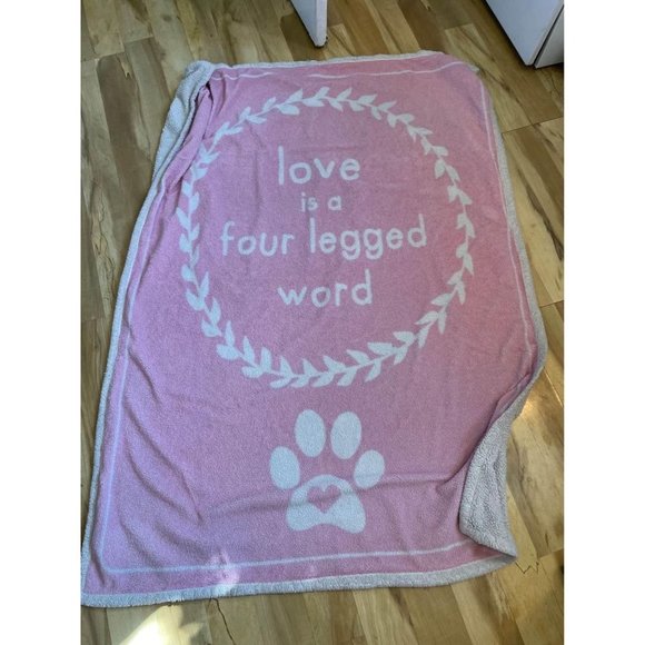 Love is a Four Legged Word Dog, Pet Blanket